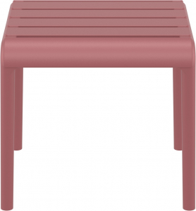 Столик пластиковый журнальный Siesta Contract Paris Side Table стеклопластик марсала Фото 5