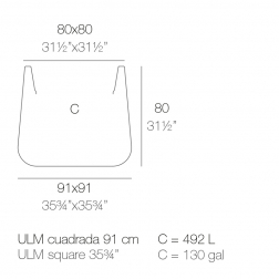 Кашпо пластиковое Ulm Simple