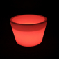 Кашпо пластиковое светящееся LED Cone полиэтилен белый Фото 2