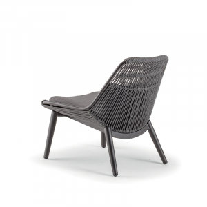 Комплект плетеной мебели Grattoni Como алюминий, роуп, олефин антрацит, темно-серый Фото 6