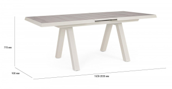 Стол керамический обеденный раздвижной-thumbs-Фото3