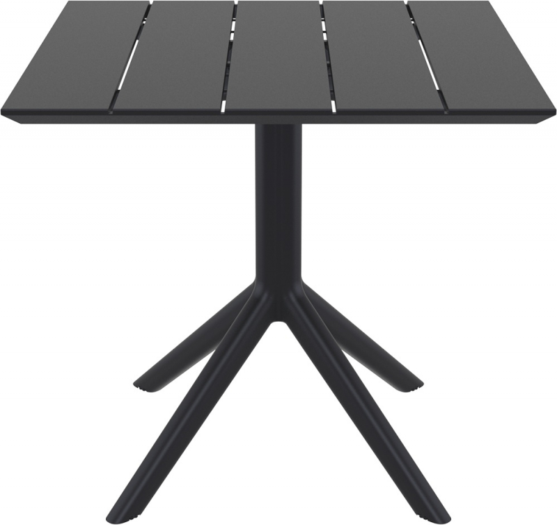 Стол пластиковый Paris Table 80, черный, 800х800х740 мм