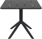 Стол пластиковый Siesta Contract Paris Table 80 сталь, пластик черный Фото 6