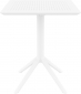 Стол пластиковый складной Siesta Contract Sky Folding Table 60 сталь, пластик белый Фото 2