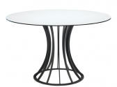 Стол ламинированный обеденный PAPATYA Onix Round сталь, компакт-ламинат HPL Фото 12