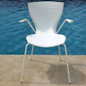 Кресло пластиковое SLIDE Gloria Meeting Standard сталь, полипропилен белый Фото 6
