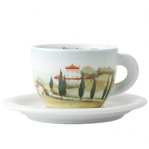 Кофейные пары для капучино Ancap Edex фарфор деколь Contrade Italiane Фото 5