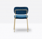 Стул с обивкой PEDRALI Jazz сталь, ткань античная латунь, синий Фото 8