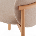 Стул деревянный с обивкой Tagliamento Meiko бук, букле натуральный, бежевый Фото 8