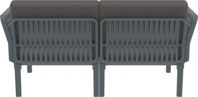 Комплект пластиковой мебели Siesta Contract Portofino Lounge стеклопластик, полипропилен, полиэстер темно-серый, темно-серый Фото 12