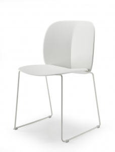Стул пластиковый на полозьях Scab Design Mentha Go Green сталь, технополимер лен Фото 3