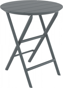 Стол пластиковый складной Siesta Contract Helen Folding Table Ø60 пластик темно-серый Фото 5