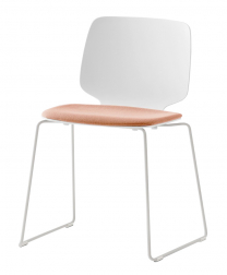 Стул с мягким сиденьем на полозьях-thumbs-Фото1