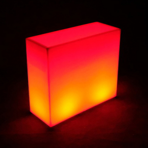 Кашпо пластиковое светящееся LED High полиэтилен белый Фото 4
