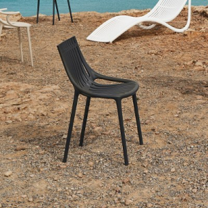 Стул пластиковый Vondom Ibiza Basic полипропилен, стекловолокно черный Фото 9