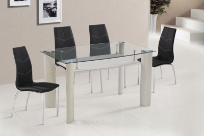 Стул с обивкой SIMTREX Eleganza хром, PU черный Фото 2