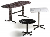 Столик мраморный кофейный Arrmet Piana Marble S сталь, мрамор Фото 6