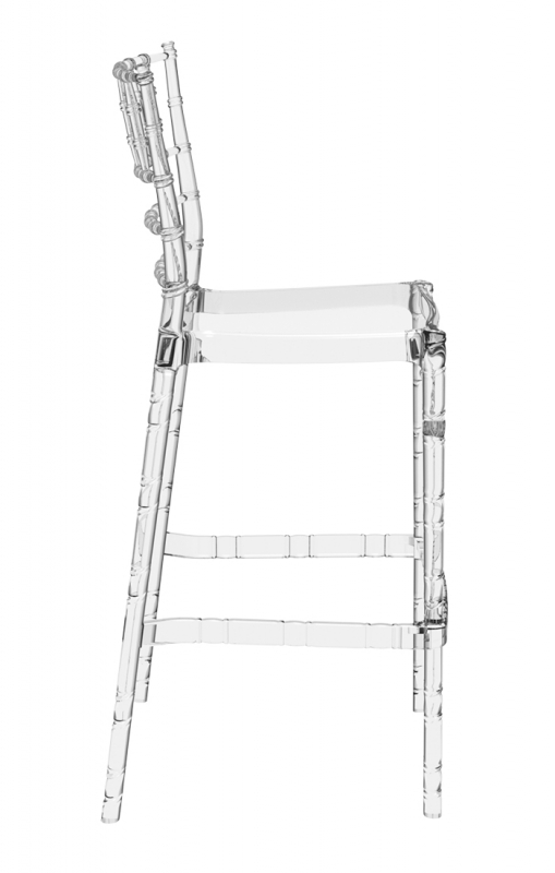 Стул прозрачный барный Chiavari Bar 75