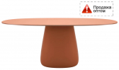 Стол обеденный ламинированный Qeeboo Cobble 190 полиэтилен, компакт-ламинат HPL терракотовый Фото 1