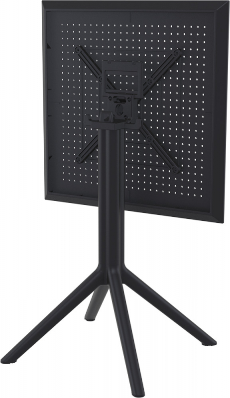 Стол пластиковый складной Sky Folding Table 60, черный, 600х600х740 мм