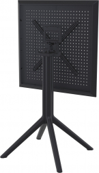Стол пластиковый складной Sky Folding Table 60, черный, 600х600х740 мм
