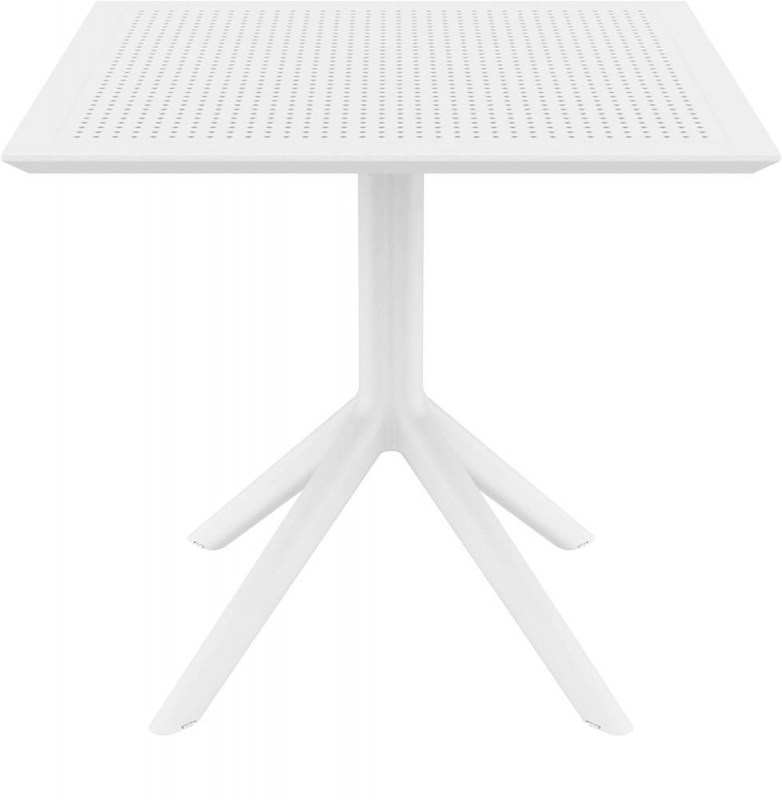 Стол пластиковый Sky Table 80, белый, 800х800х740 мм