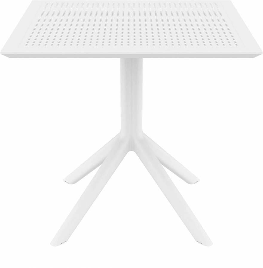 Стол пластиковый Sky Table 80, белый, 800х800х740 мм