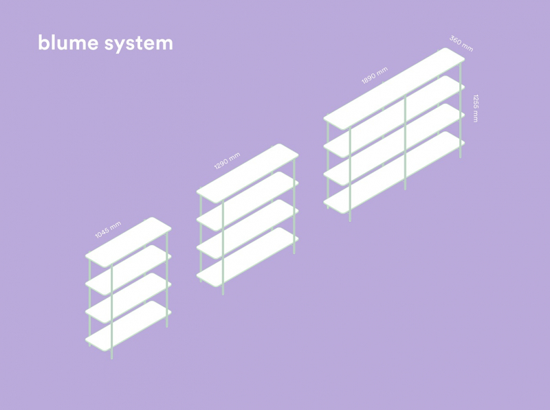 Стеллаж книжный Blume System