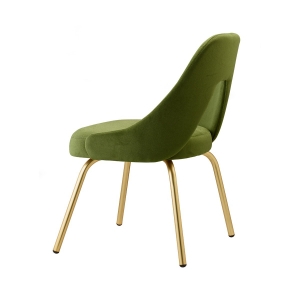 Стул с обивкой Scab Design Me metal frame сталь, вельвет сатинированная латунь, зеленый Фото 3