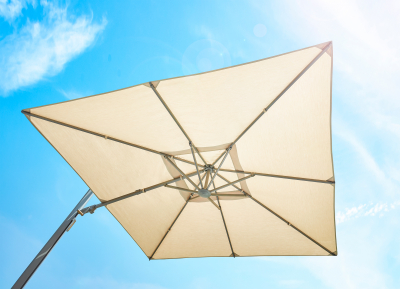 Зонт профессиональный 3х3 м Higold Levia алюминий, акрил антрацит, тортора Фото 16