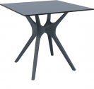 Стол пластиковый Siesta Contract Ibiza Table 80 пластик, ламинат HPL антрацит Фото 1