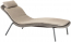Лежак плетеный Grattoni Leaf алюминий, роуп, олефин антрацит, коричневый, песочный Фото 2