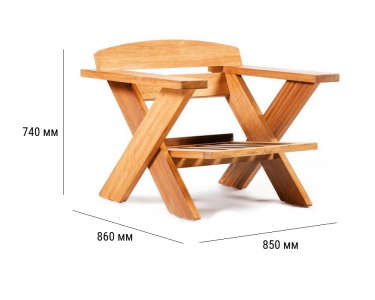 Комплект мебели WArt Cross ироко, олефин Фото 4