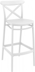 Стул пластиковый барный Cross Bar 75