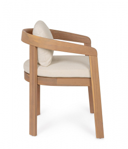 Кресло деревянное с обивкой Garden Relax Pablo акация, олефин Фото 6