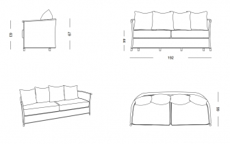 Диван плетеный трехместный-thumbs-Фото3