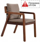 Кресло деревянное плетеное с подушками Idea