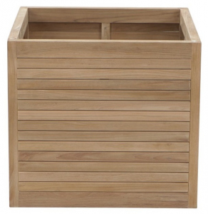Кашпо деревянное Giardino Di Legno Geo  тик Фото 1