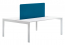 Стол со звукопоглощающей панелью PEDRALI Matrix Desk алюминий, ЛДСП, ткань белый, синий Фото 1
