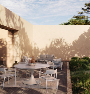 Комплект металлической лаунж мебели Garden Relax Ropery алюминий, роуп, олефин Фото 10