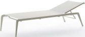 Шезлонг металлический Fast Ushuaia алюминий, батилин белый Фото 1