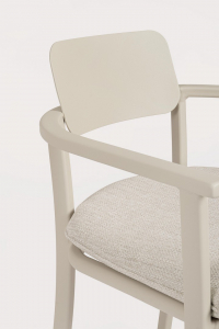 Кресло металлическое с подушкой Garden Relax Makena алюминий, олефин верблюжий, песочный Фото 5