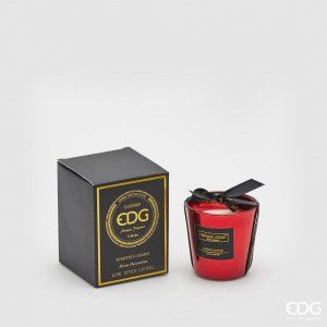 Аромасвеча зеркальная Черная Роза и Уд EDG Candle воск красный Фото 1