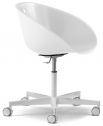 Кресло офисное пластиковое PEDRALI Gliss сталь, технополимер белый Фото 1