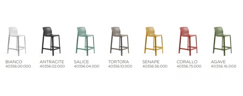 Стул пластиковый полубарный Net Stool Mini
