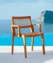 Кресло деревянное плетеное Unopiu Synthesis тик, искусственный ротанг Фото 5