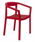 Кресло пластиковое Resol Peach armchair стеклопластик красный Фото 1