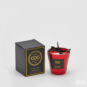 Аромасвеча зеркальная Черная Роза и Уд EDG Candle воск красный Фото 1