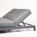 Шезлонг-лежак мягкий Grattoni Bite  алюминий, ткань sunbrella антрацит, темно-серый Фото 4