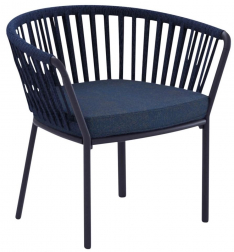 Лаунж-кресло плетеное с подушкой-thumbs-Фото1